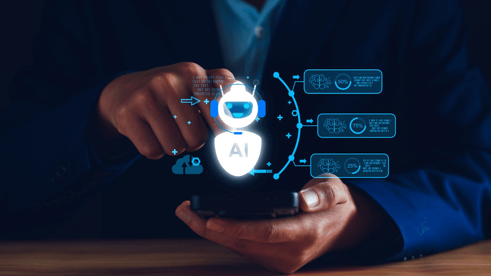 AI robot representing the enterprise digital brain before autonomous agents