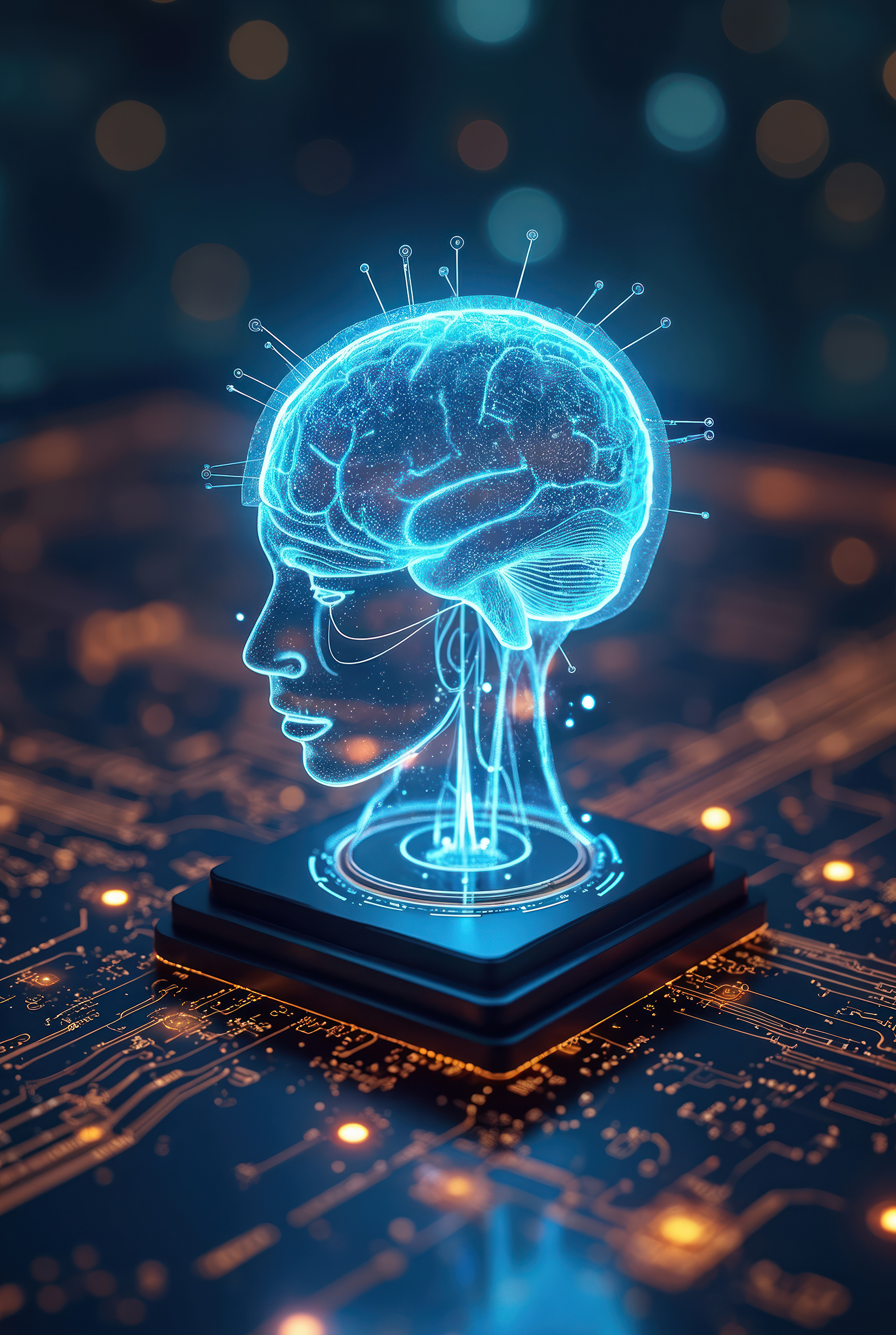 AI assistant helping a business professional
