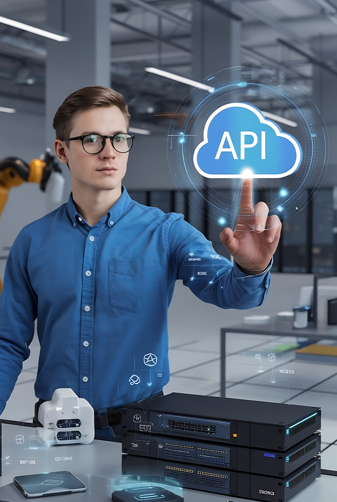 AI assistant helping a business professional